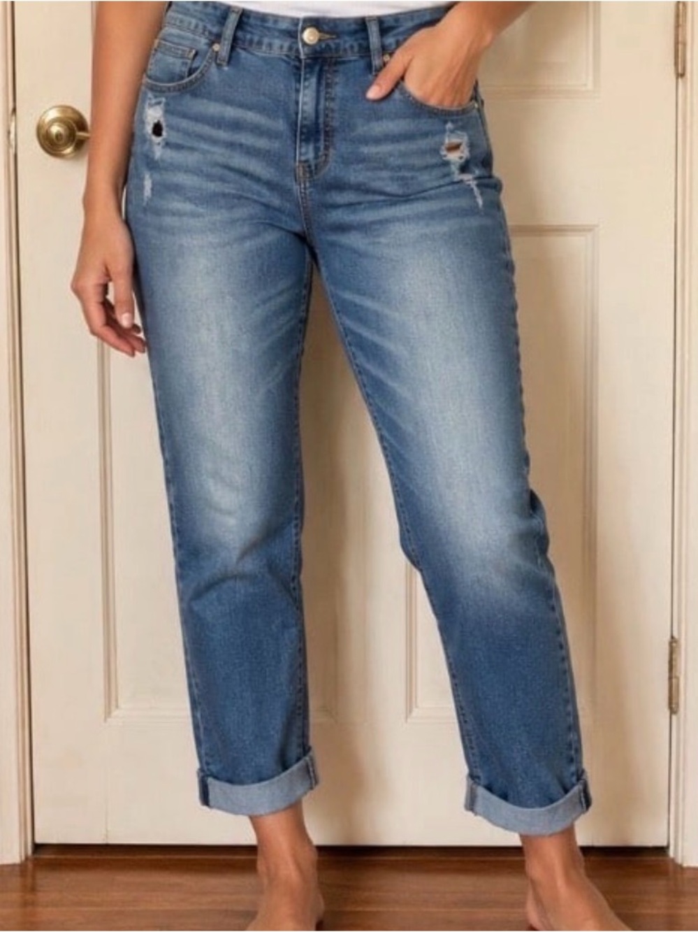 Signature by Levi Strauss women’s Boyfriend Midrise jeans Sz‎ 22X36